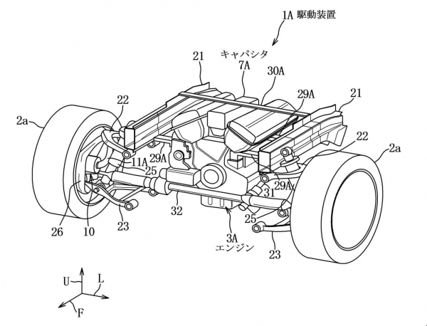 Mazda wciąż podąża swoją droga. Jej patent to hybryda z czterema silnikami