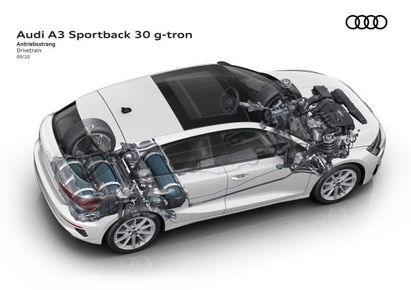 Oto nowe Audi A3 g-tron z fabrycznym gazem. Szkoda, że to nie ten gaz