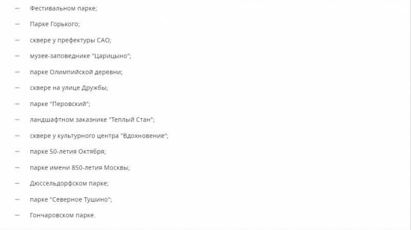 
Список основных площадок для вакцинации препаратом «КовиВак» в Москве                