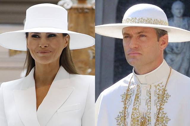 
Икона стиля Мелания Трамп выставила на продажу свою знаменитую белую шляпу                