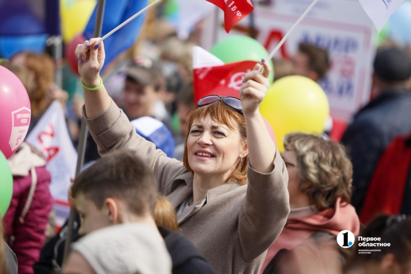 В Челябинске прошел первомайский митинг-концерт
