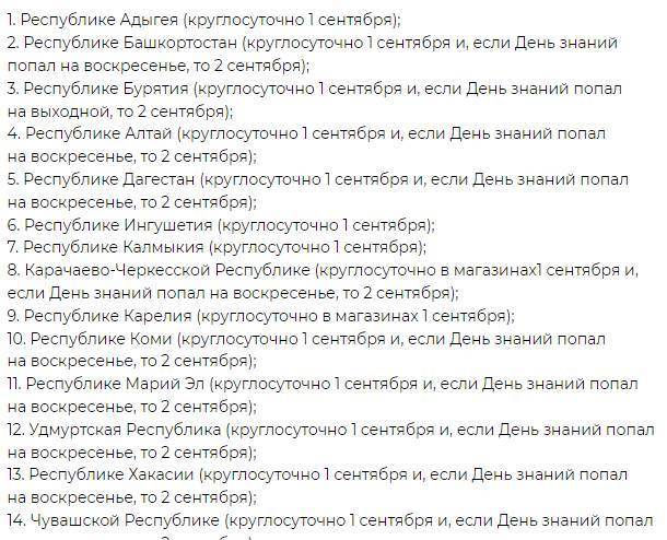 
Где введут запрет на продажу алкоголя в России 1 сентября 2022 года                