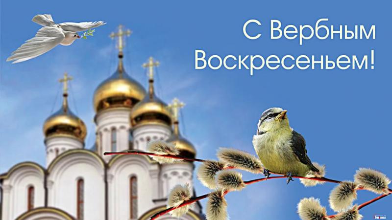 Великолепные поздравительные открытки на Вербное воскресенье